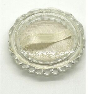 Vintage Clear Lucite MCM Baby Ring Presentation Box